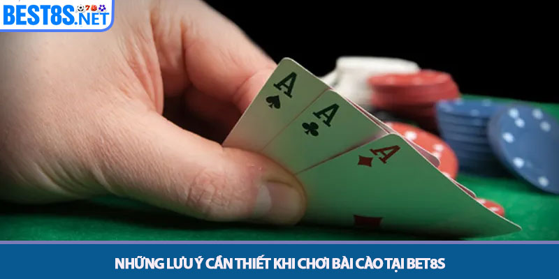 Bài Cào - Chiến Thuật Đơn Giản, Hiệu Quả Cao Tại Bet8s 4 Những lưu ý cần thiết khi chơi bài cào tại Bet8s
